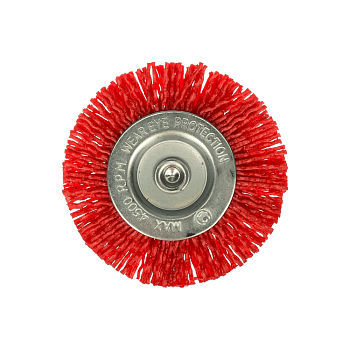 Корщетка-колесо нейлон., посад.диаметр 22,2мм, Профи 100мм 38791 